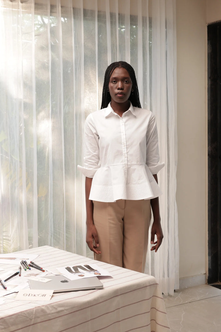 Soft Command Peplum Shirt