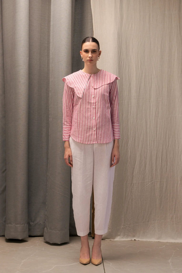 Plot Twiist Collar Shirt