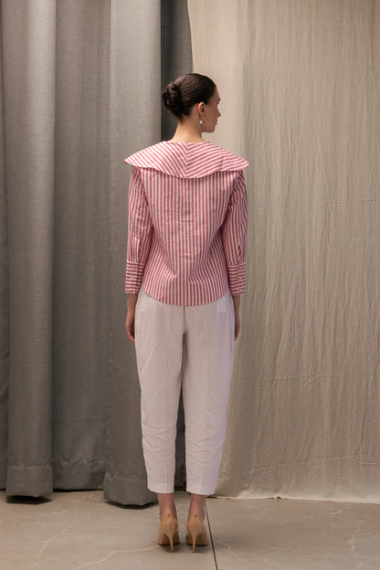 Plot Twiist Collar Shirt