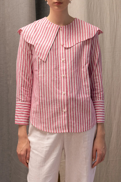 Plot Twiist Collar Shirt