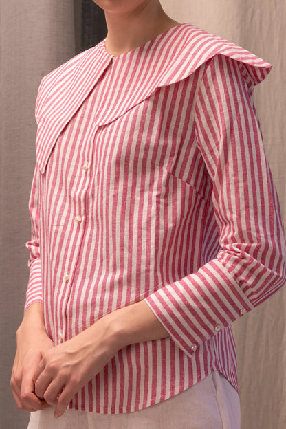Plot Twiist Collar Shirt